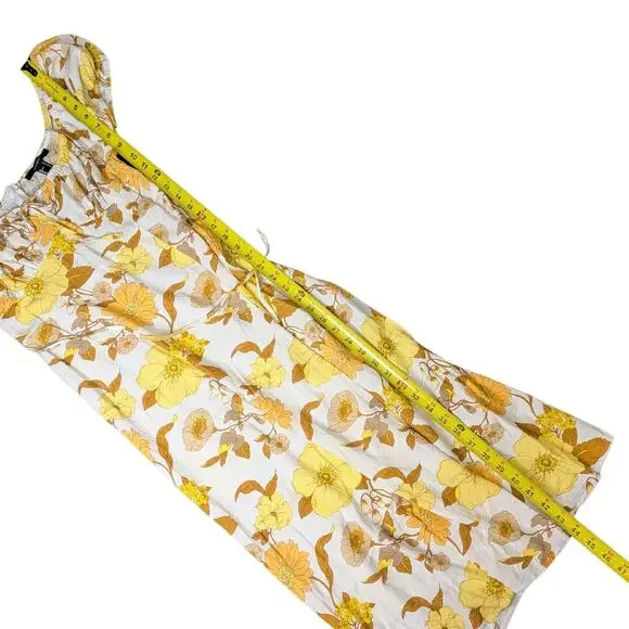 Forever 21 Yellow Floral Sundress | Women's S - Picture 6 of 7